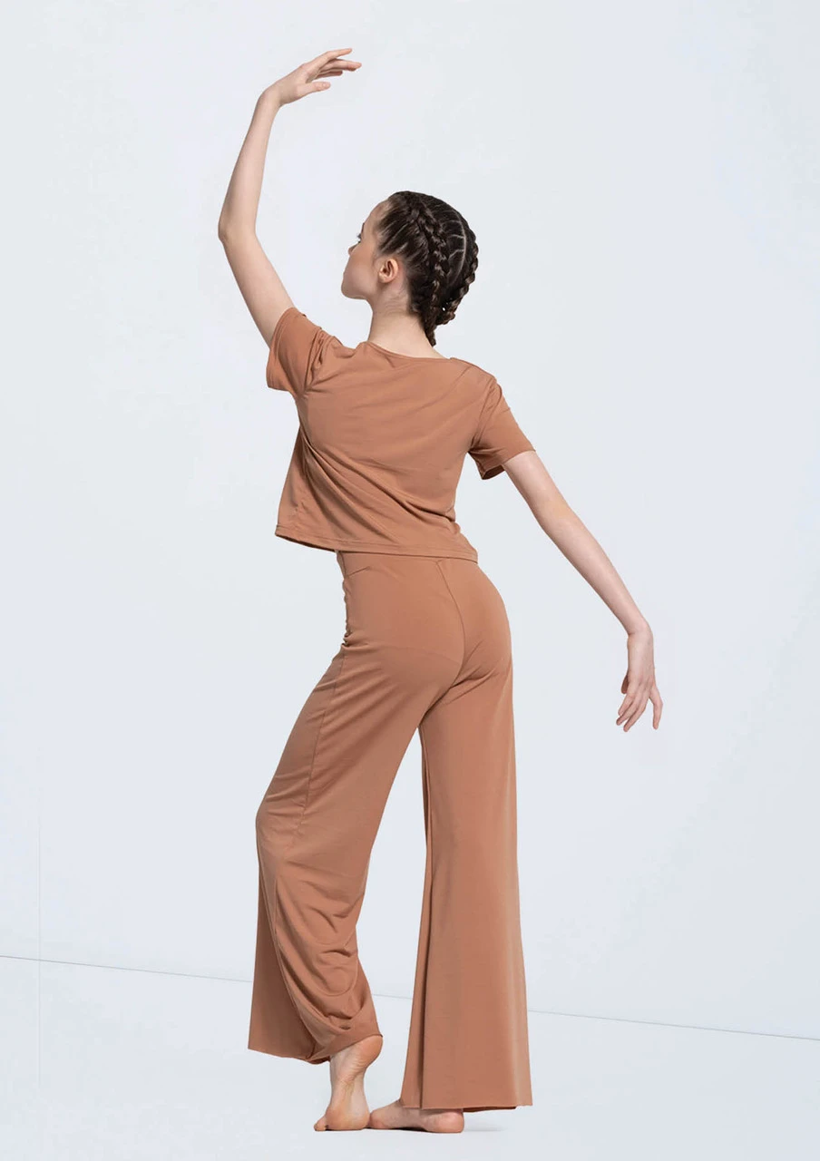 Weissman Wide Leg Matte Jersey Pants - Image 8