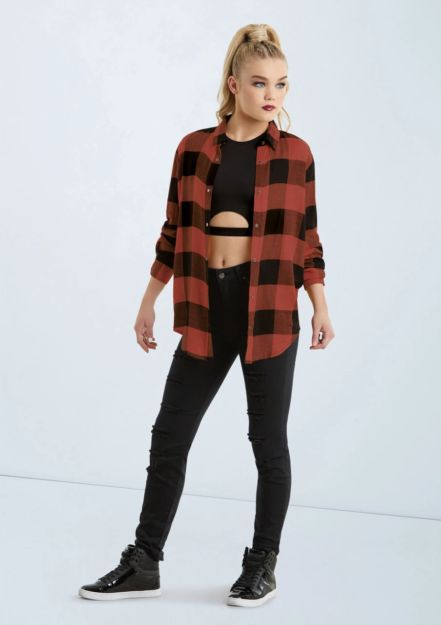 Weissman Oversized Buffalo Plaid Shirt - Image 4