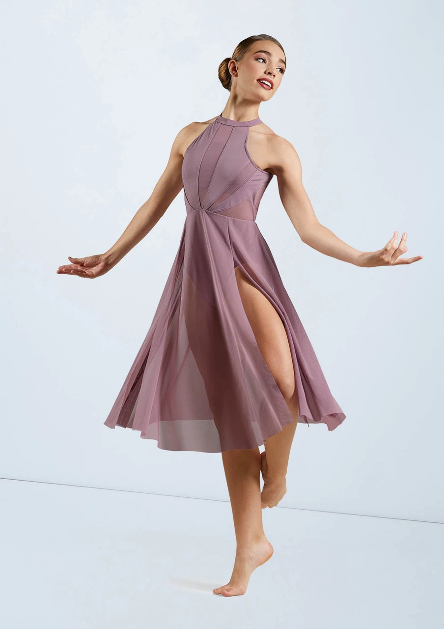 Weissman High Neck Halter Dress - Image 4