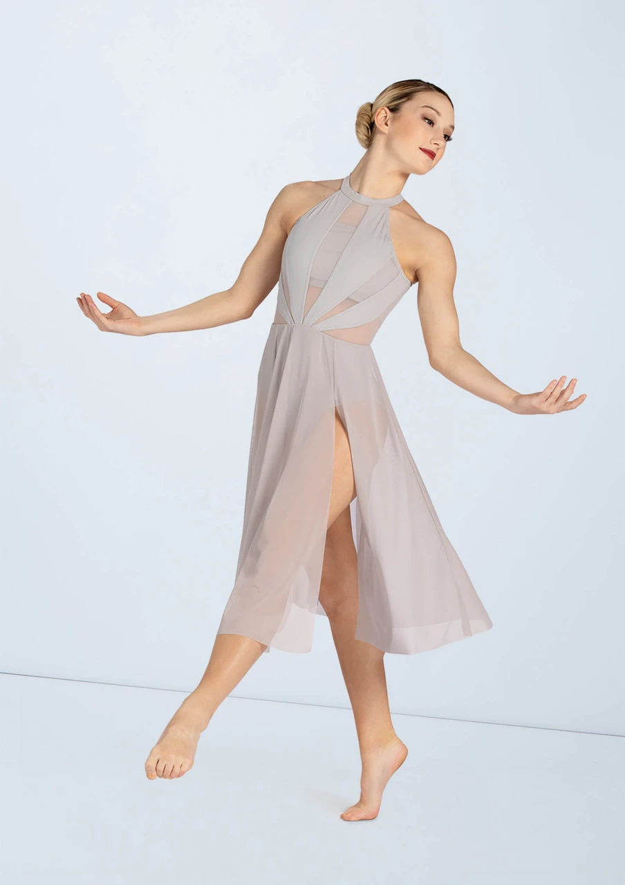 Weissman High Neck Halter Dress - Image 3