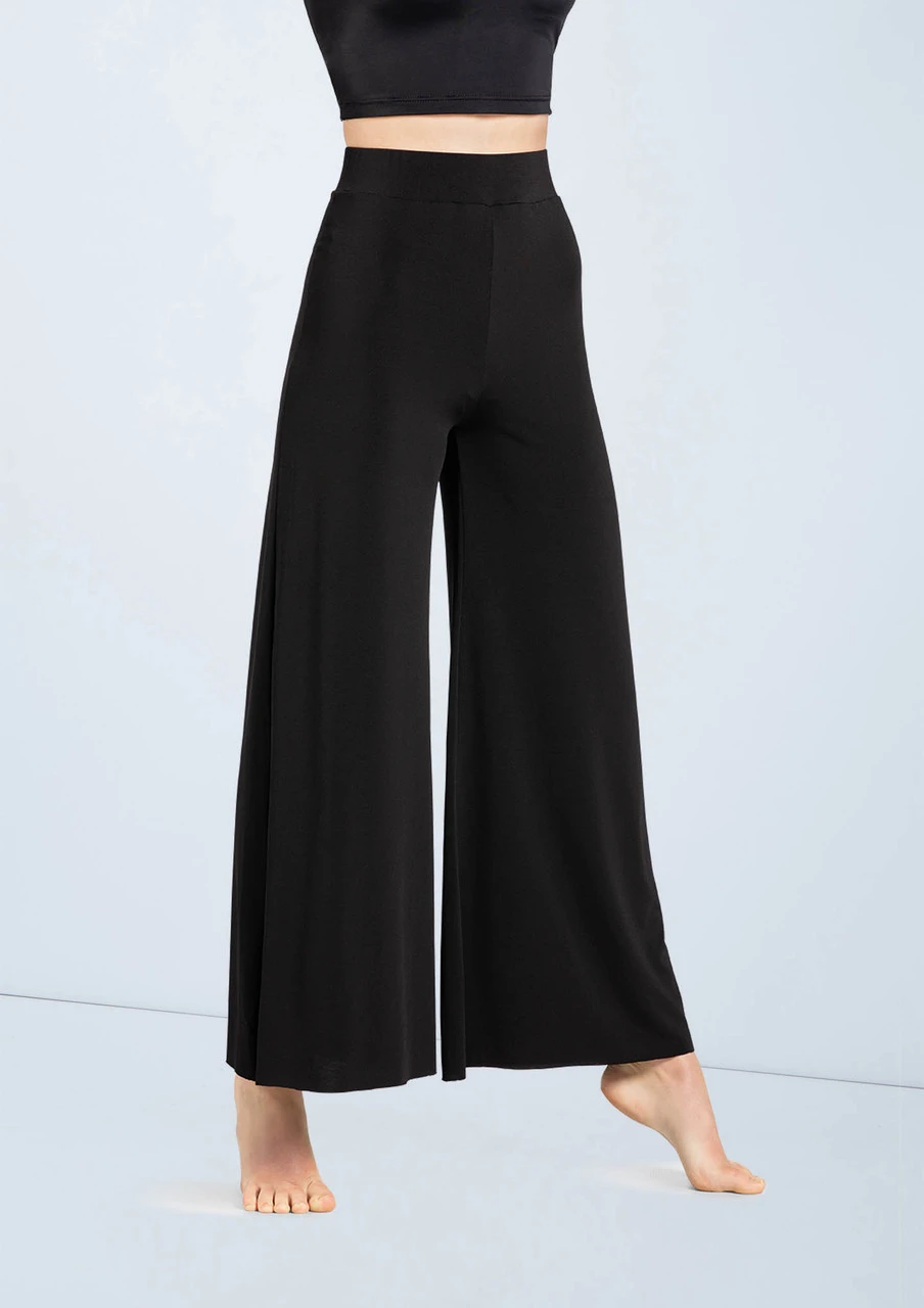 Weissman Wide Leg Matte Jersey Pants - Image 2