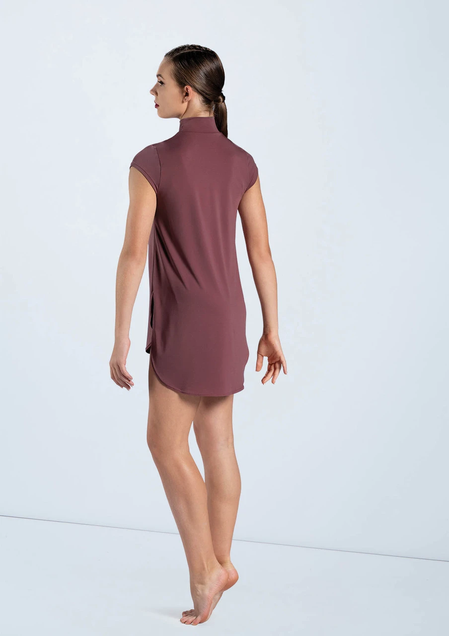 Weissman Mock Neck Tee Dress