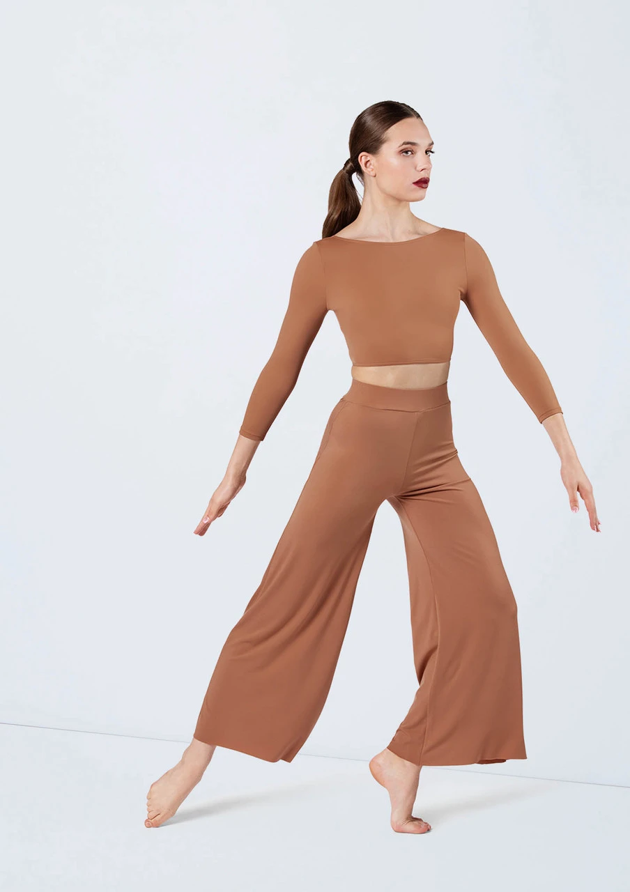 Weissman Wide Leg Matte Jersey Pants - Image 5