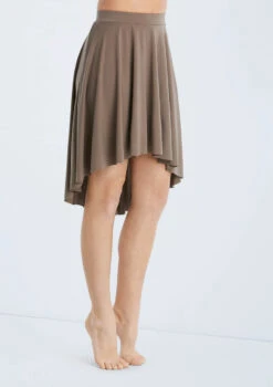 Weissman Matte Jersey Mid-Length Skirt
