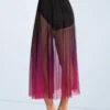 Weissman Ombre Mesh Maxi Skirt
