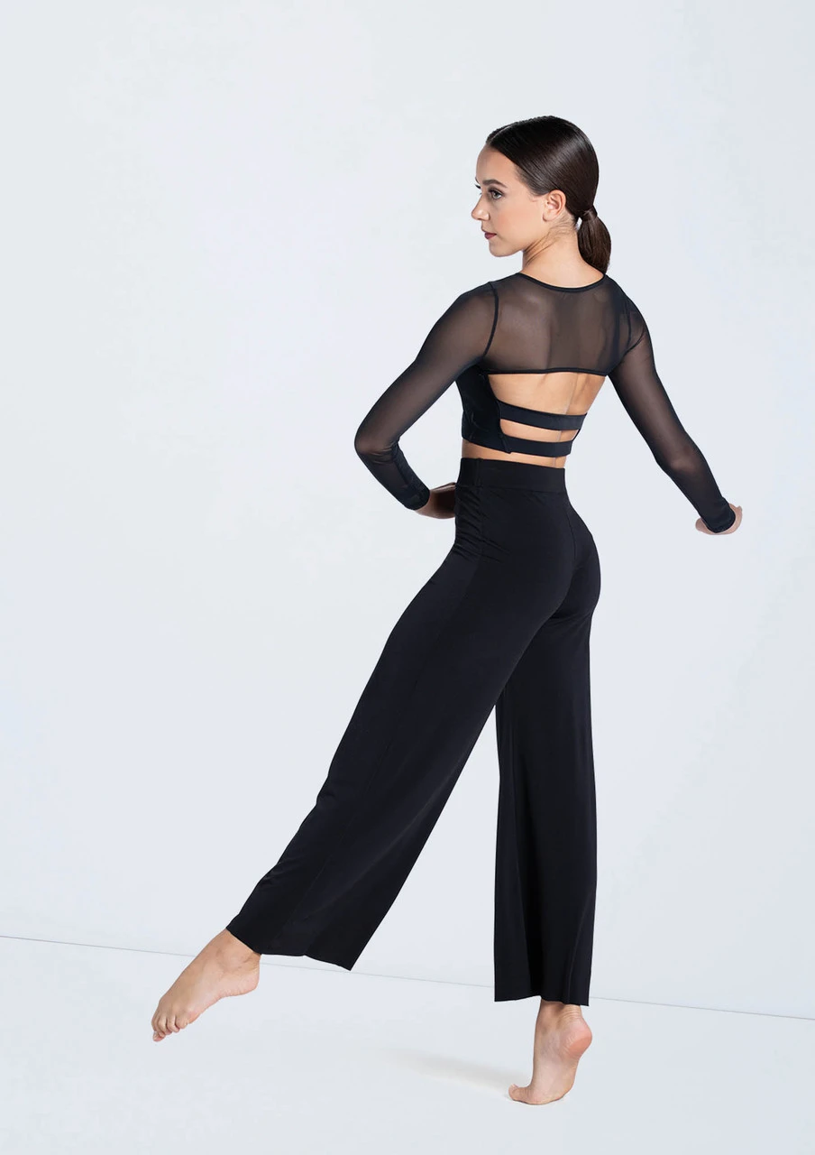 Weissman Wide Leg Matte Jersey Pants - Image 10