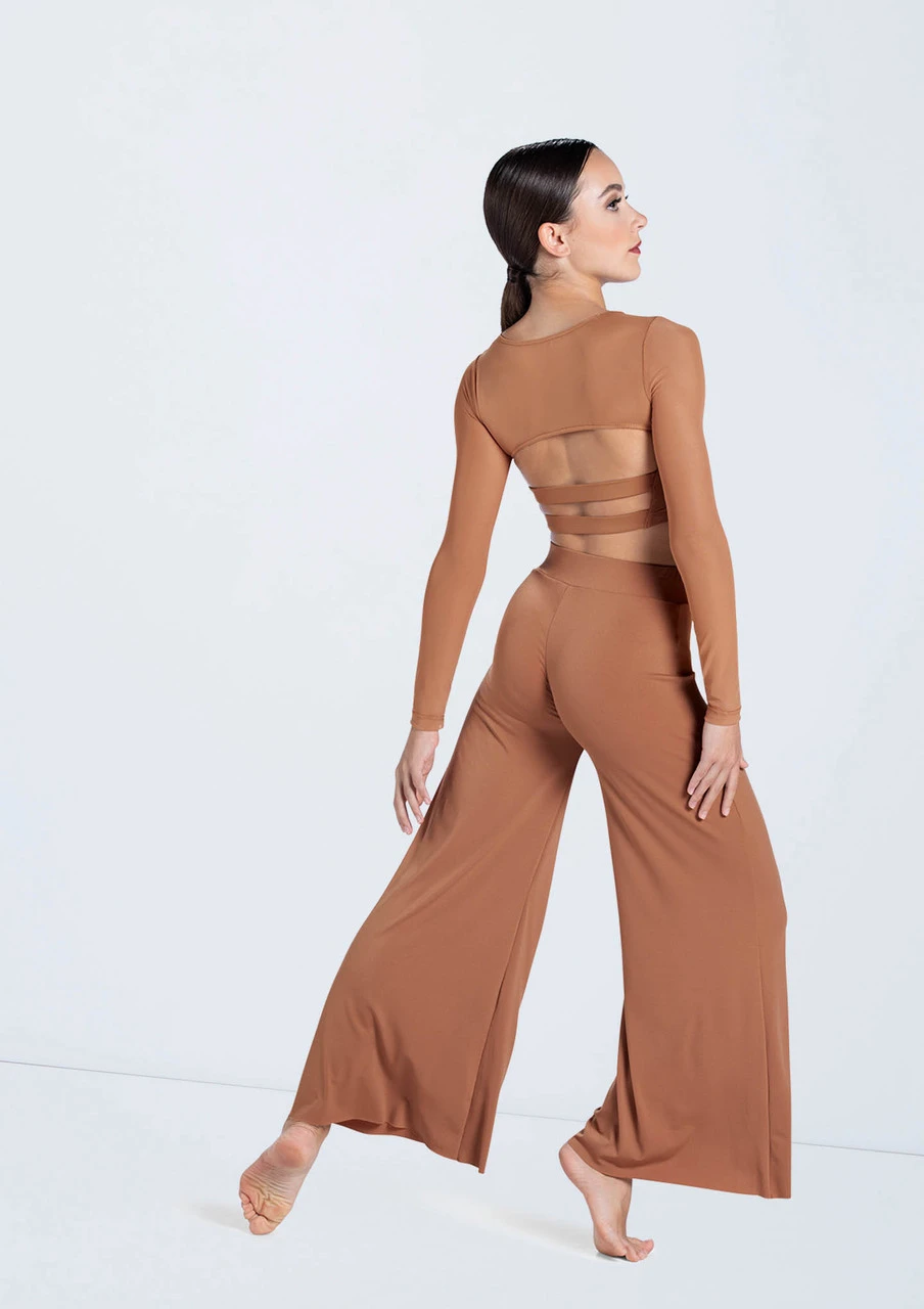 Weissman Wide Leg Matte Jersey Pants - Image 6